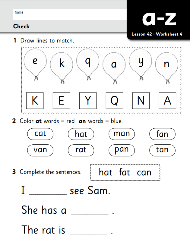 English Worksheet For Ukg Cbse Pattern With Answers