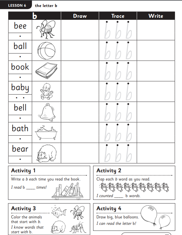 ukg worksheet for english