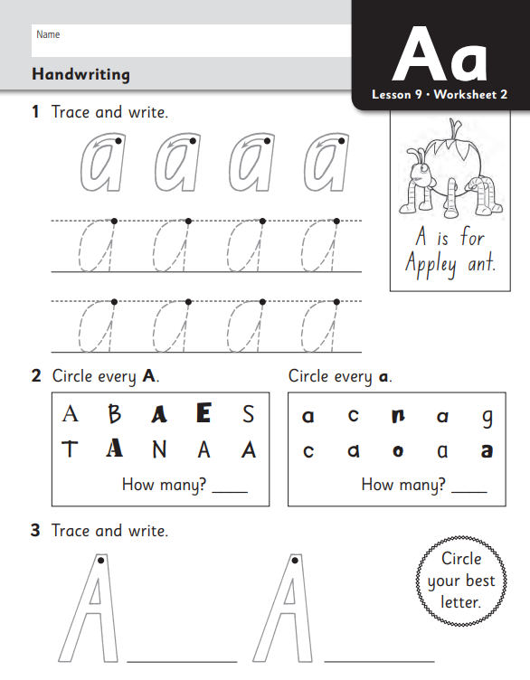 beginner ukg english worksheets