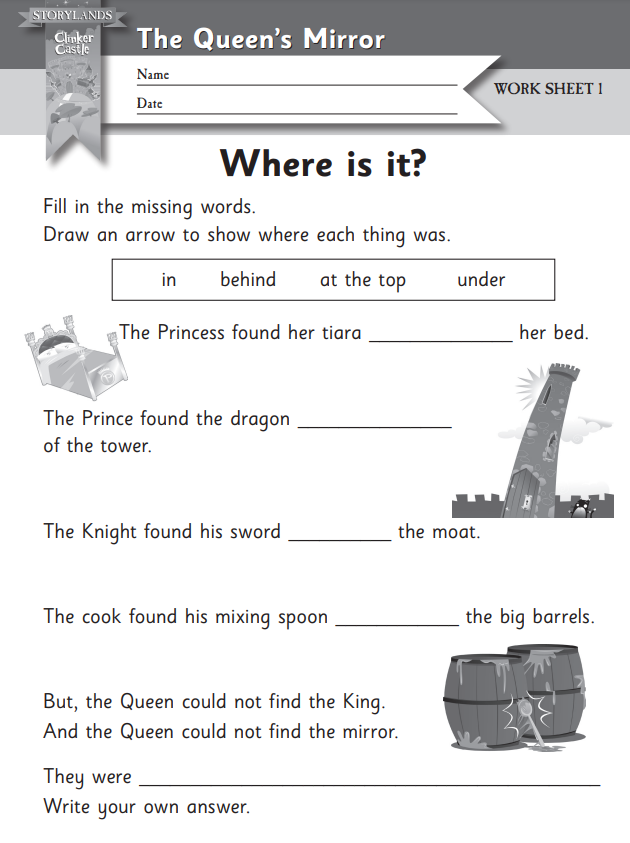 Grow your Reading skills with worksheets: Download for free in PDF format