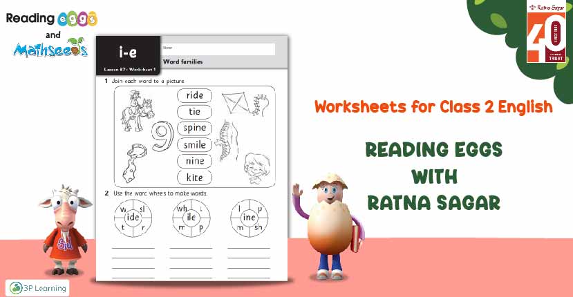 Free and Downloadable English Worksheets for Class 2 PDF