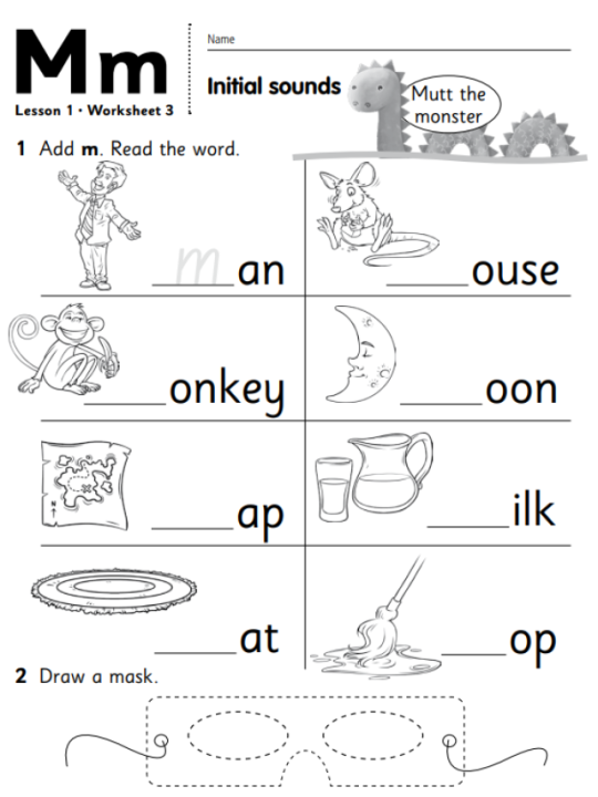 Printable and Downloadable LKG English Worksheet – Join Reading Eggs with Ratna Sagar