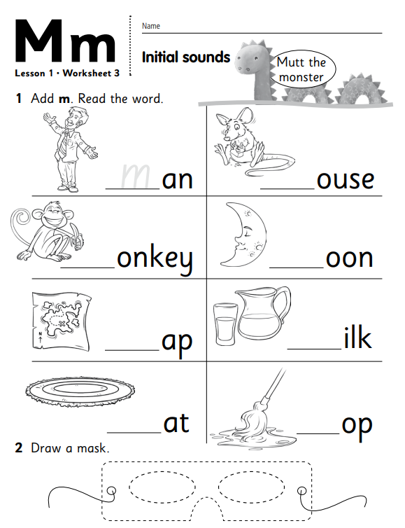 practice cbse lkg english worksheets