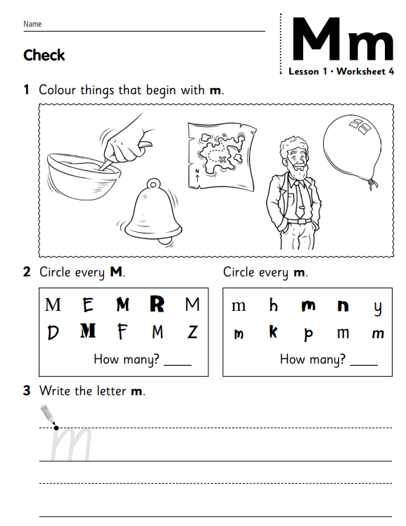 english homework for lkg