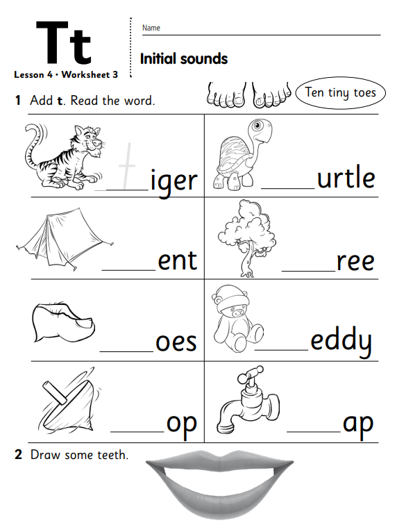 LKG English Worksheet - PDF For Practice