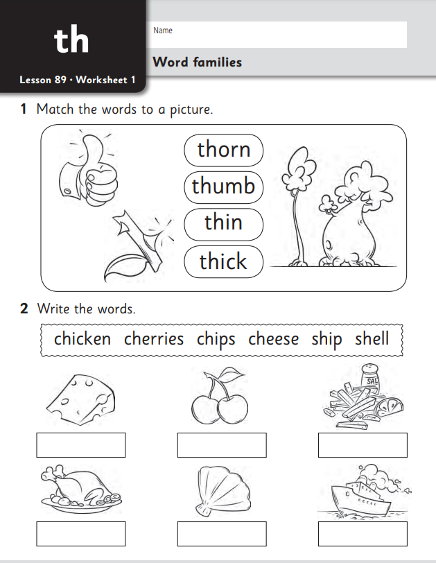 Free and Downloadable English Worksheets for Class 2