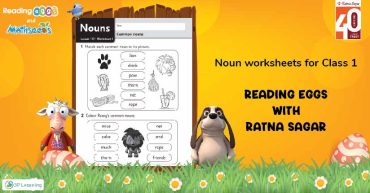 Nouns Worksheets for Class 1 - Reading Eggs with Ratna Sagar