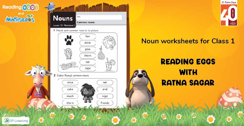 Nouns Worksheets for Class 1