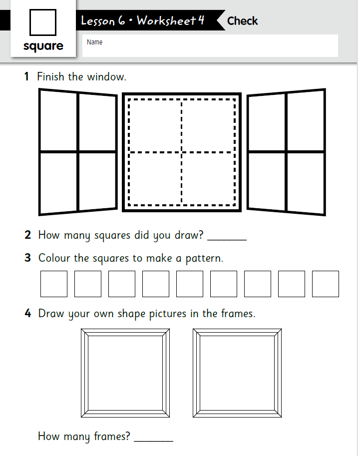 Check Maths Worksheet For Nursery Lesson 6 Worksheet 4