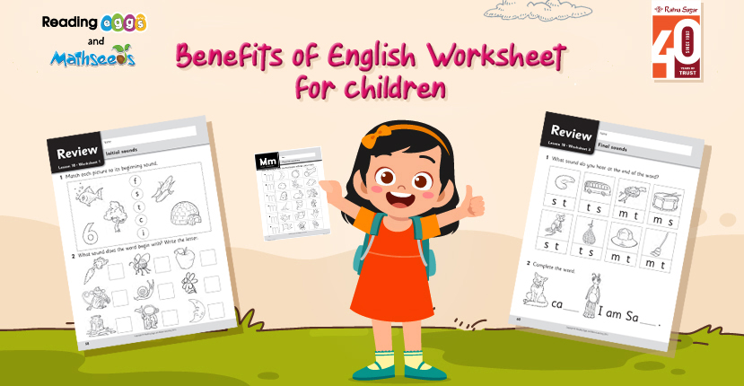 English worksheet for children