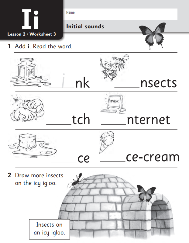 worksheet for early years