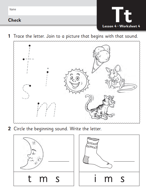 worksheet for early years