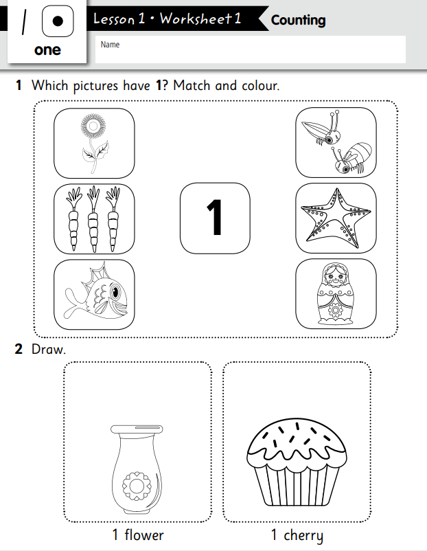 worksheet for early years