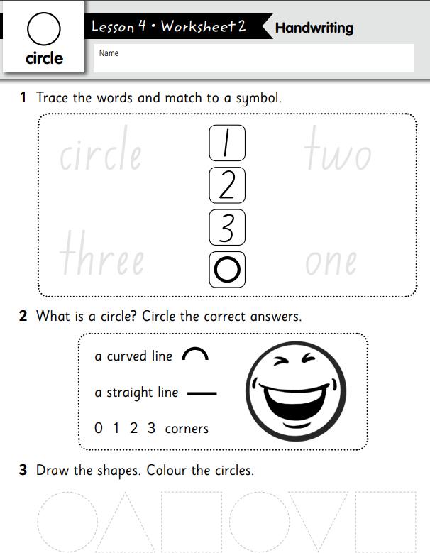 worksheet for early years